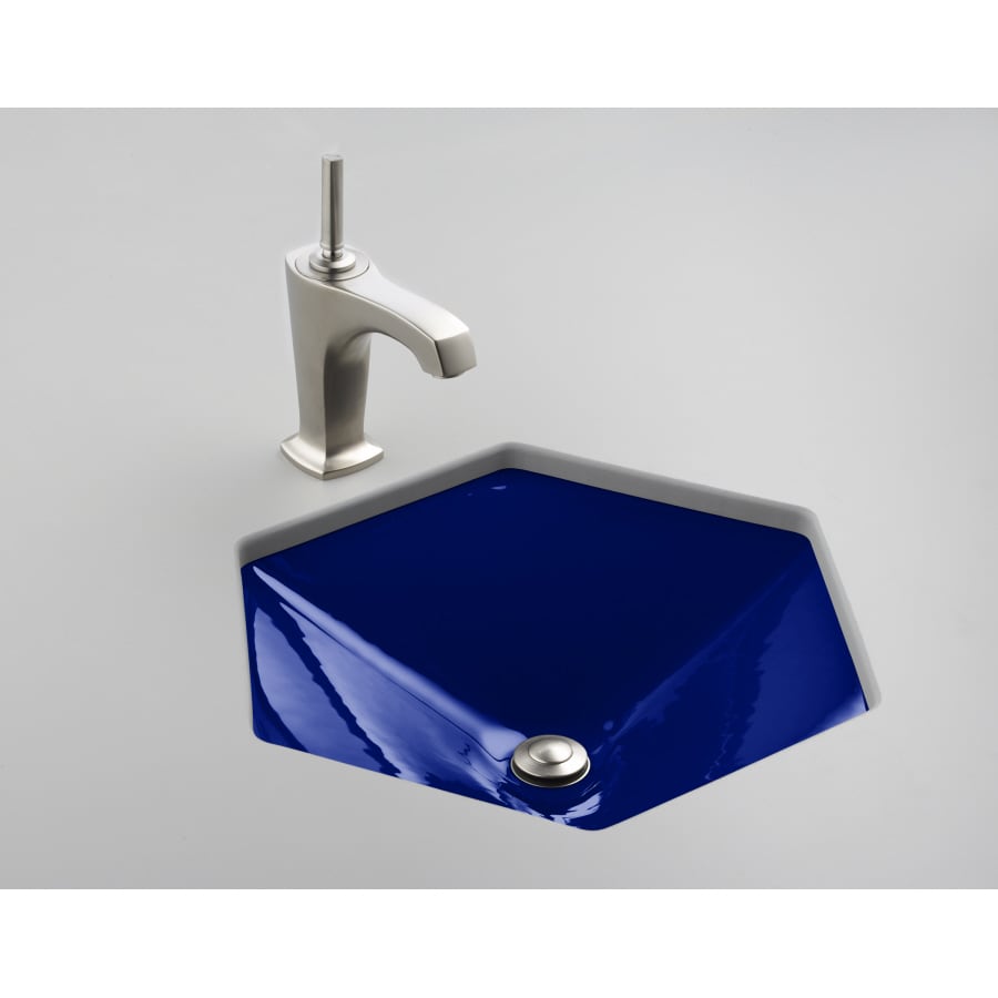 Kohler Votive Iron Cobalt Cast Undermount Hexagonal Kohler Votive Iron Cobalt Cast Undermount Hexagonal Bathroom Sink