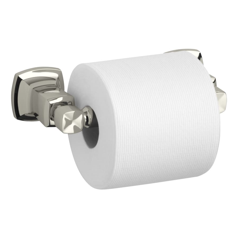 KOHLER Margaux Vibrant Polished Nickel Wall Mount SpringLoaded Toilet Paper Holder at