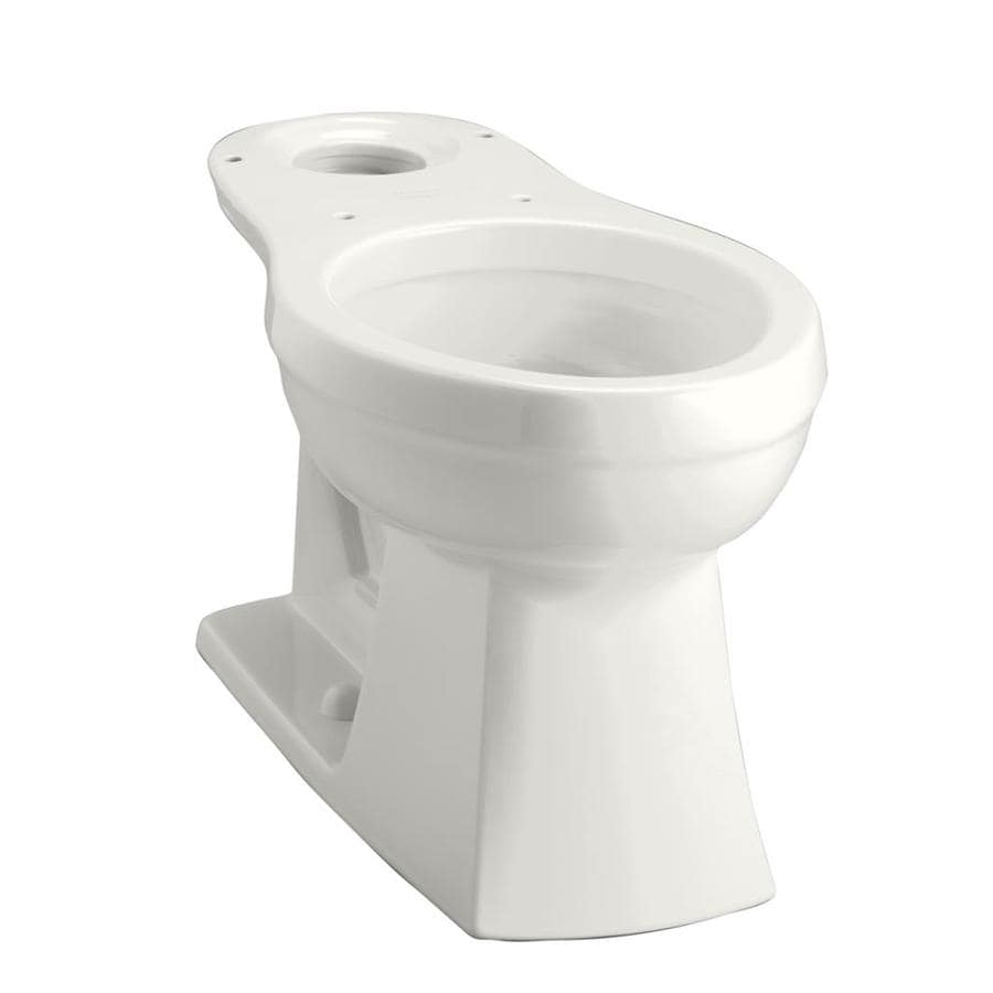 KOHLER Kelston White Round Chair Height Toilet Bowl at Lowes.com