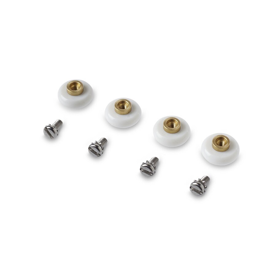 KOHLER 4Pack 0.7650in Round Stainless Steel Ball Bearing Bathtub and Shower Door Roller at