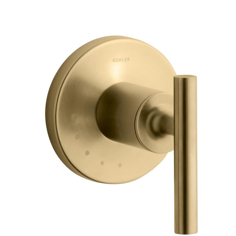 KOHLER Vibrant Moderne Brushed Gold Lever Shower Handle at