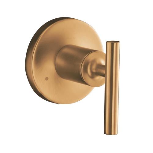 KOHLER Vibrant Moderne Brushed Gold Lever Shower Handle in the Shower