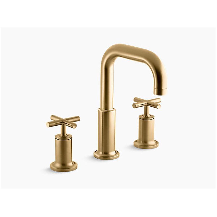 KOHLER Purist Vibrant Brushed Gold 2-Handle Commercial ...