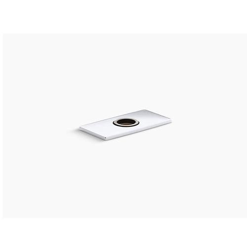Kohler K-13479-B-CP 8-Inch Square Escutcheon Plate – Polished Chrome, For Insight Deck-Mount Faucets, Corrosion-Resistant