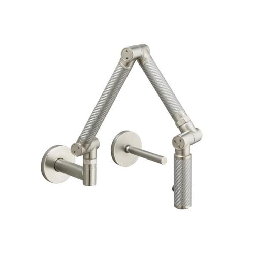 KOHLER Karbon Vibrant Stainless 1-Handle Wall Mount High ...