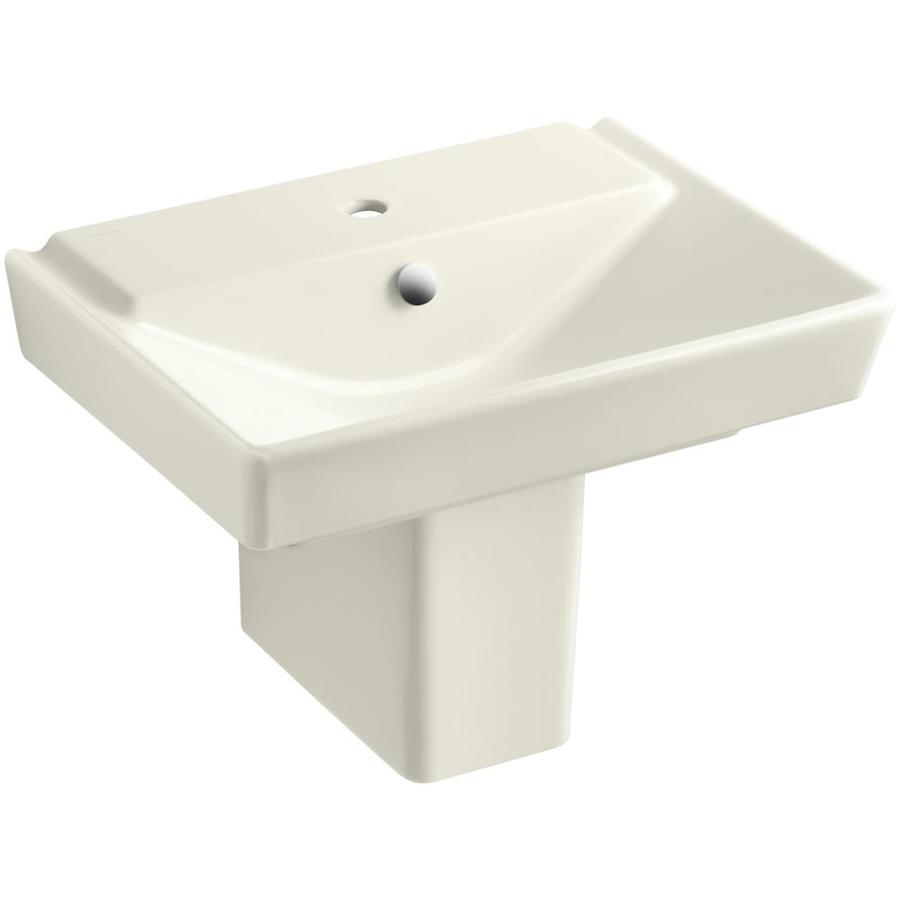 KOHLER R ve Biscuit Complete Pedestal Sink at