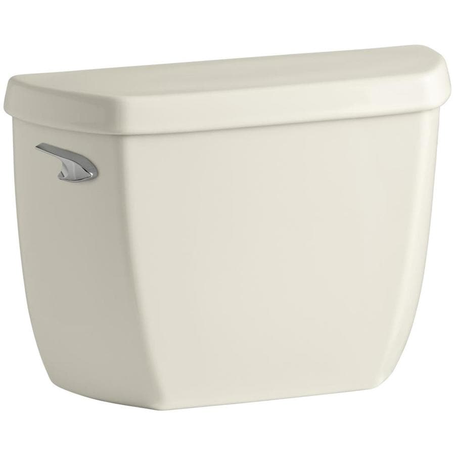 KOHLER Wellworth Almond SingleFlush High Efficiency Toilet Tank in the