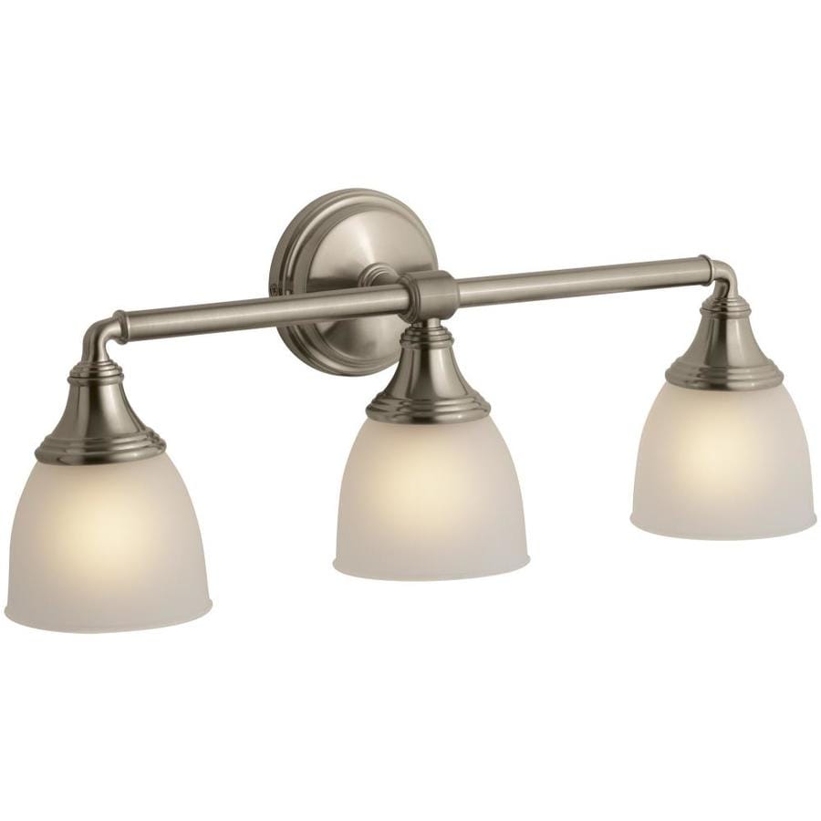 Shop KOHLER Devonshire 23.0000-in W 3-Light Vibrant Brushed Bronze Arm Wall Sconce at Lowes.com