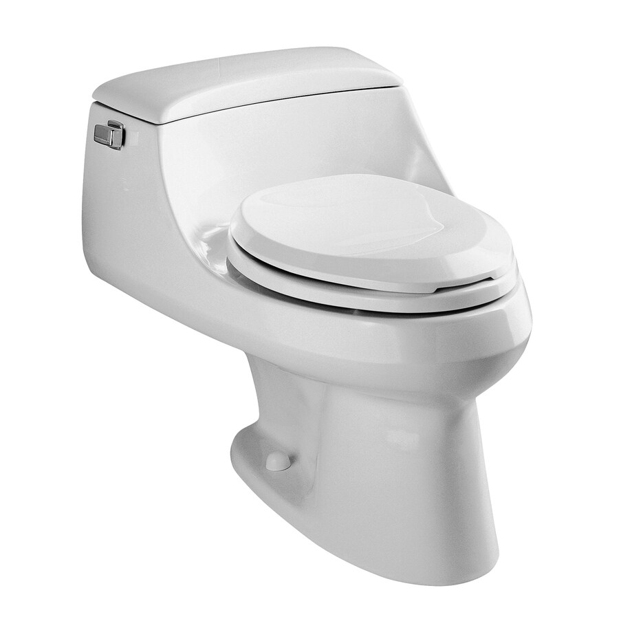 KOHLER San Raphael Honed White Elongated 1Piece Toilet at