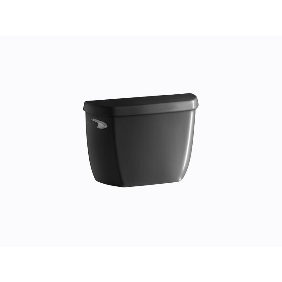 KOHLER 4436-T-7 Wellworth Black 1.28-GPF (4.85-LPF) 12-in Rough-In Pressure Assist Single-Flush High-Efficiency Toilet Tank