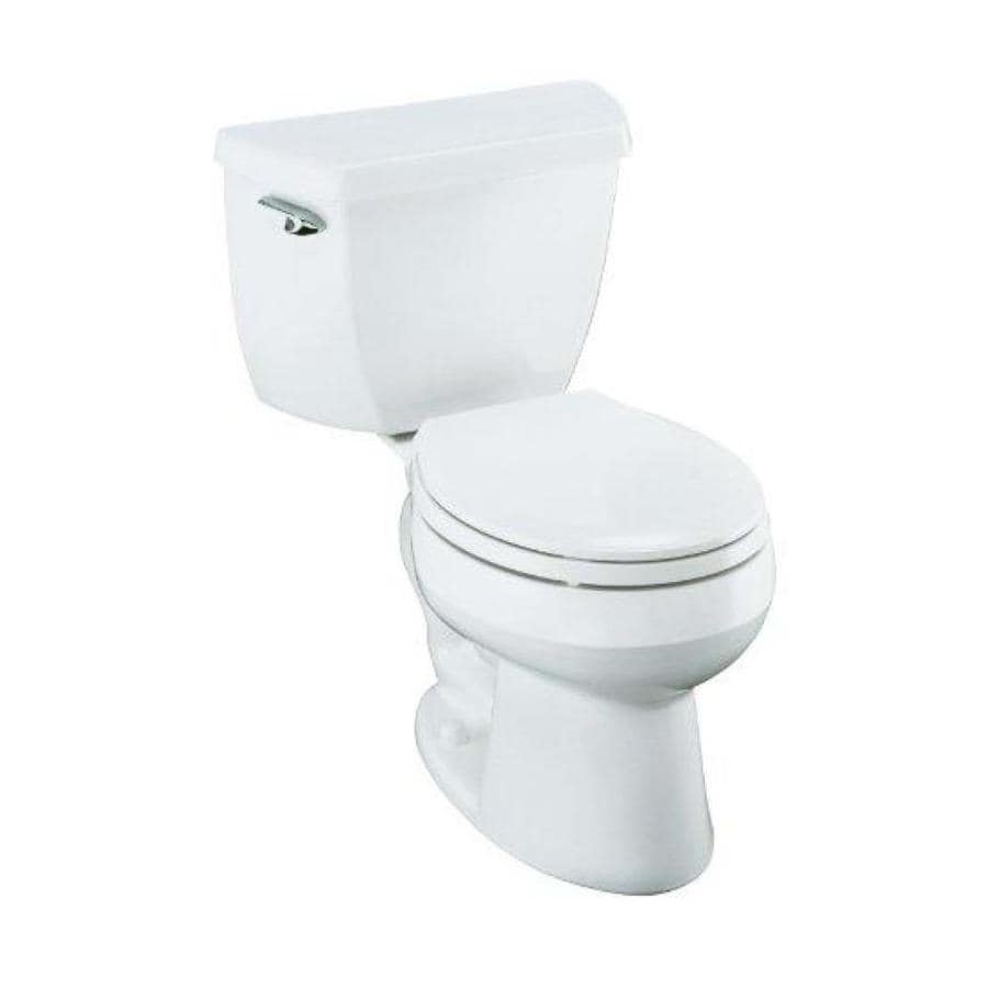 Kohler Wellworth White Watersense Labeled Round Standard Height 2 Piece