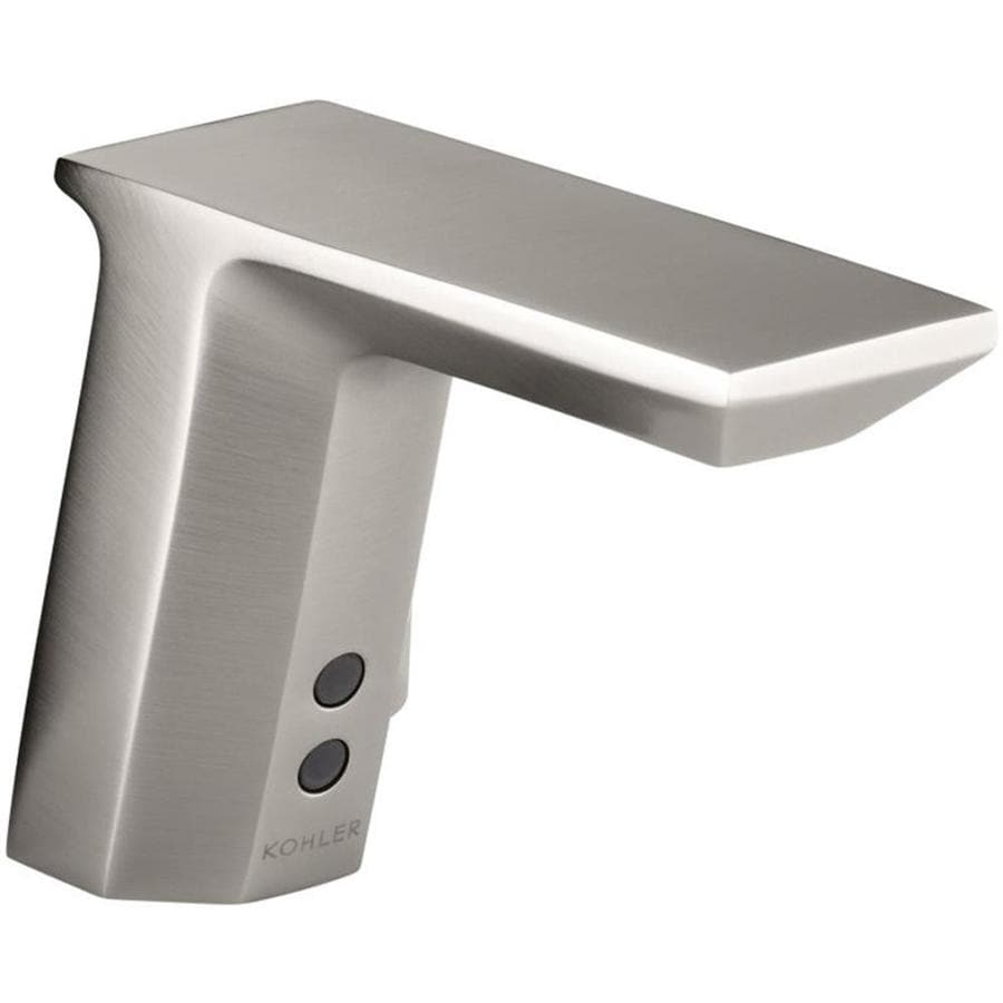 KOHLER Vibrant Stainless Touchless Single Hole Bathroom Sink Faucet at