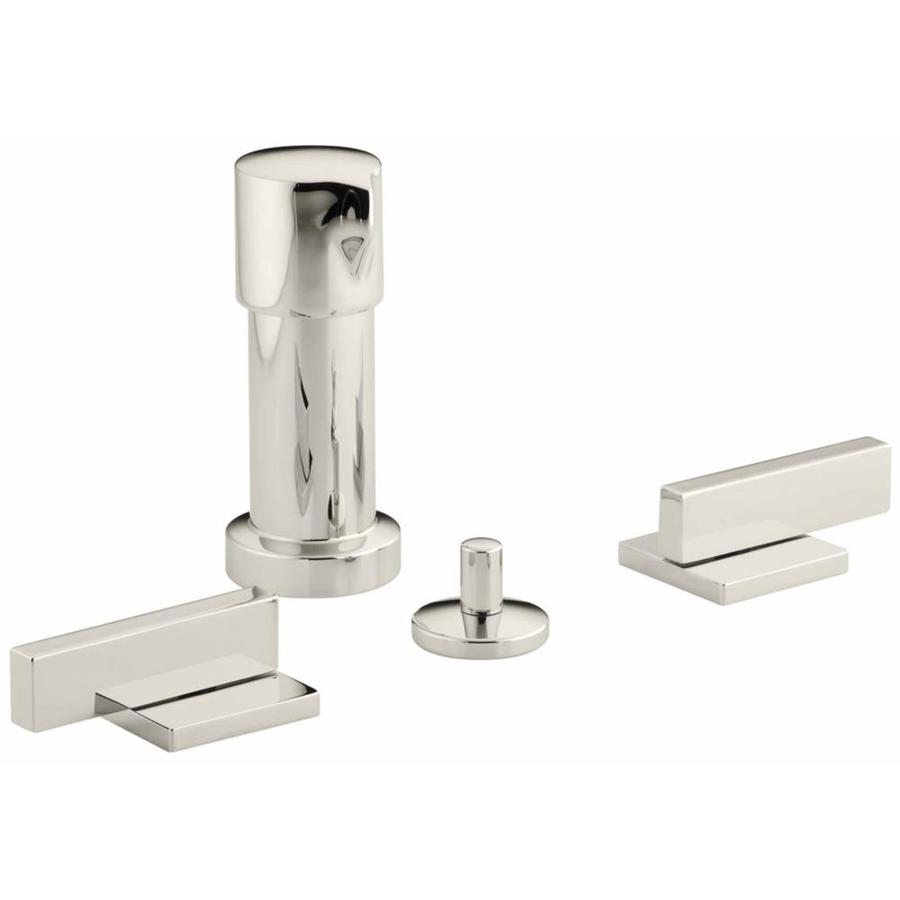 KOHLER Loure Vibrant Polished Nickel Vertical Spray Bidet Faucet at