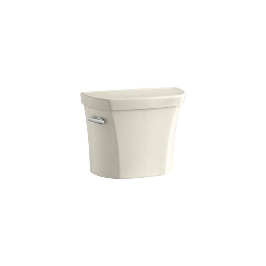 KOHLER Wellworth Almond 1.28-GPF Single-Flush High-Efficiency Toilet Tank