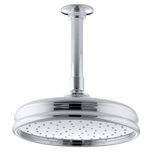 KOHLER Traditional Polished Chrome 1Spray Rain Shower Head in the