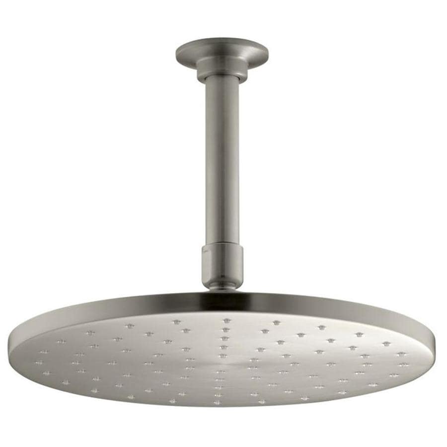 KOHLER Contemporary Vibrant Brushed Nickel 1-Spray Rain ...