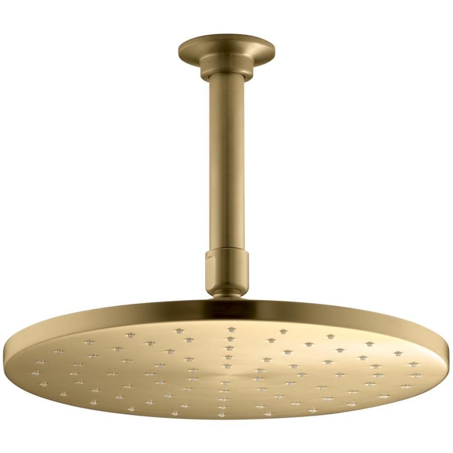 KOHLER Contemporary Vibrant Moderne Brushed Gold 1Spray Rain Shower