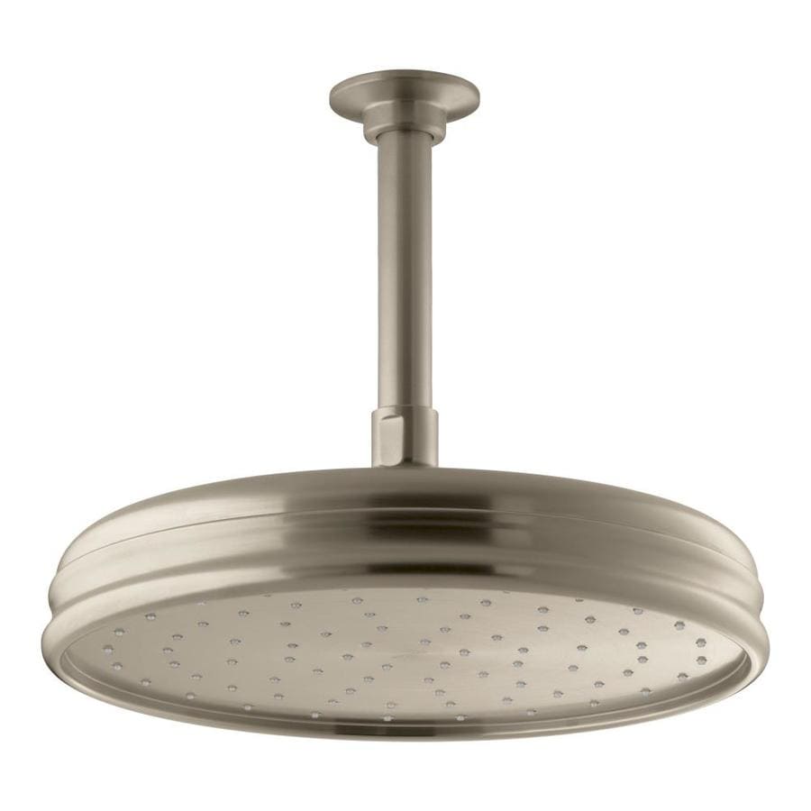 KOHLER Traditional Vibrant Brushed Bronze 1Spray Rain Shower Head at
