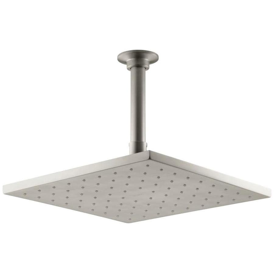 KOHLER Contemporary Vibrant Brushed Nickel 1-Spray Rain ...