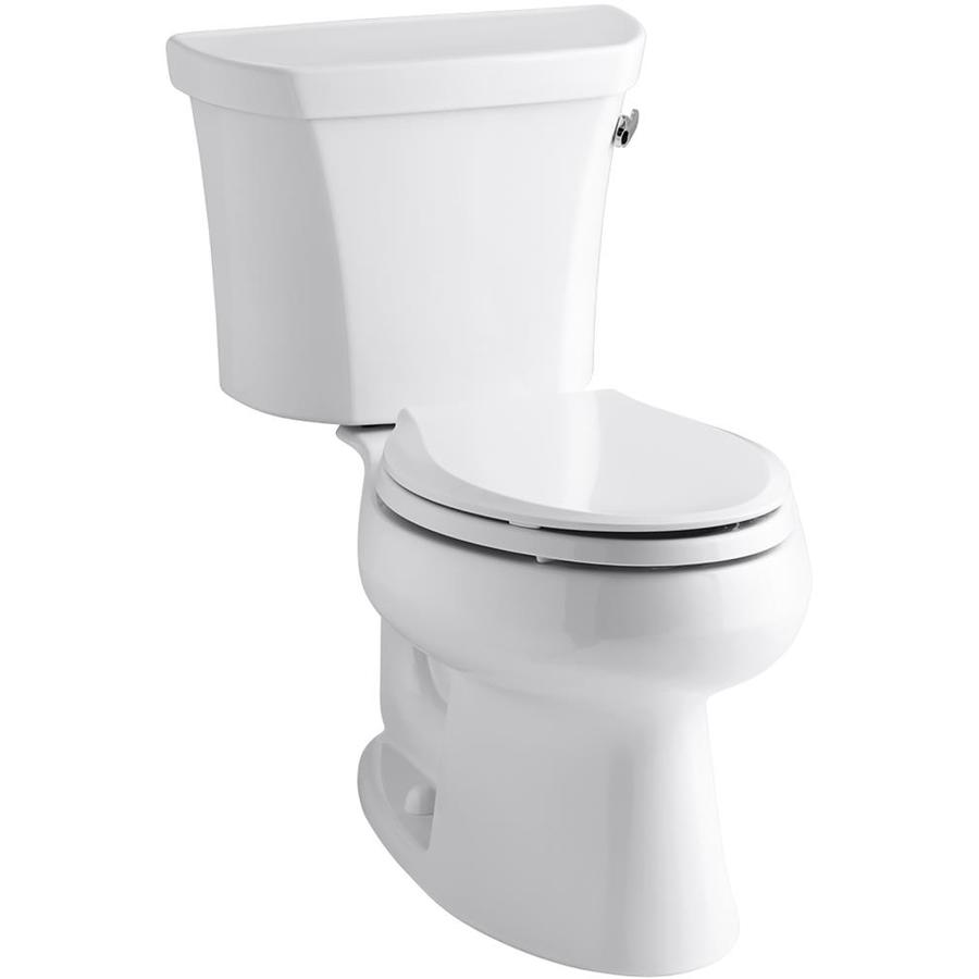 Kohler Wellworth White Elongated Standard Height 2 Piece Toilet 12 In