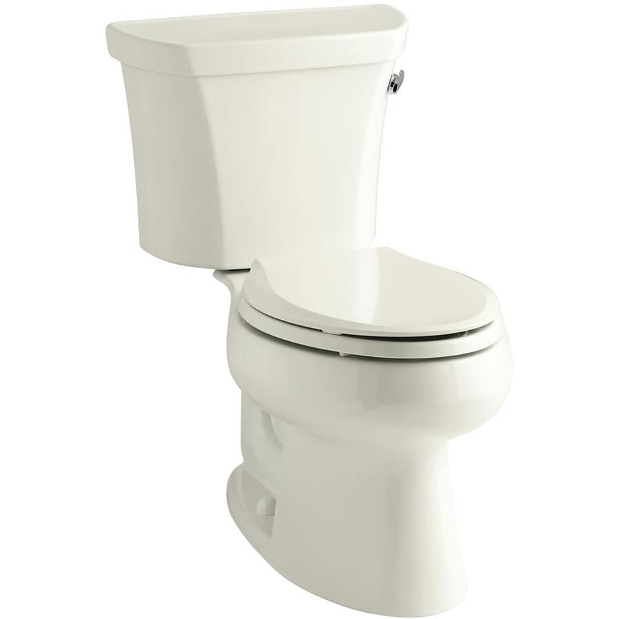 KOHLER Wellworth Biscuit Elongated Standard Height 2Piece Toilet 12in