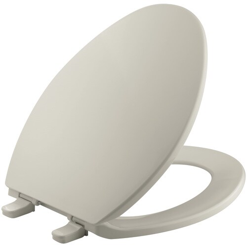 KOHLER Brevia Biscuit Elongated Toilet Seat in the Toilet Seats department at