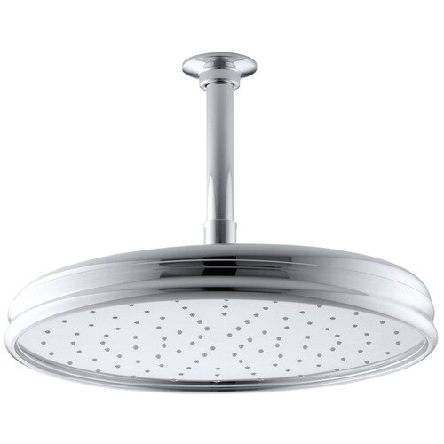 KOHLER Traditional Polished Chrome 1-Spray Rain Shower ...