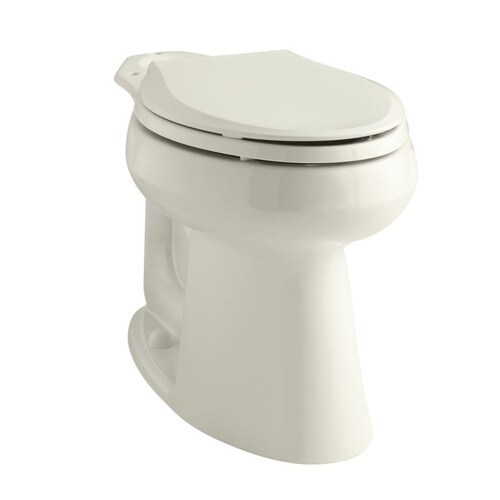 KOHLER Highline Biscuit Elongated Chair Height Toilet Bowl at