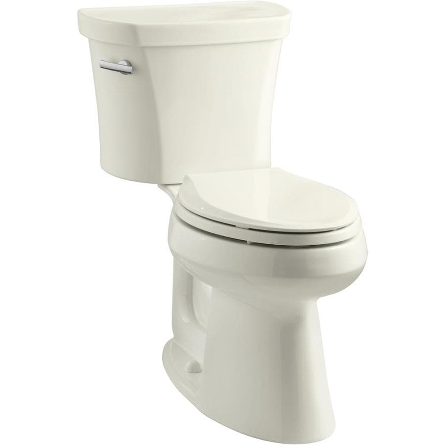 Kohler Highline Biscuit Watersense Labeled Elongated Comfort Kohler Highline Biscuit Watersense Labeled Elongated Comfort Height 2 Piece Toilet 14 In Rough