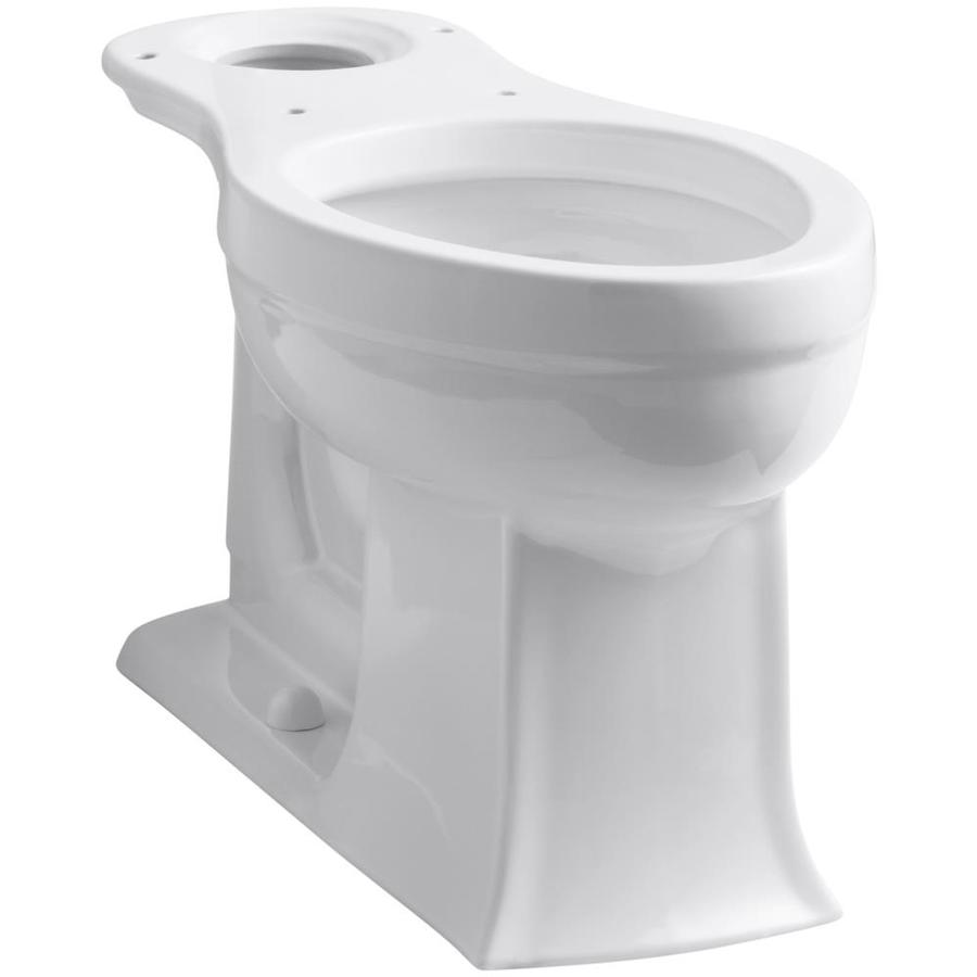 KOHLER Archer White Elongated Chair Height Toilet Bowl at Lowes.com