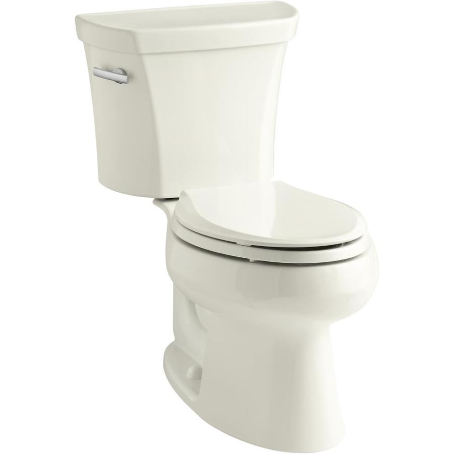 KOHLER Wellworth Biscuit Elongated Standard Height 2Piece Toilet 12in