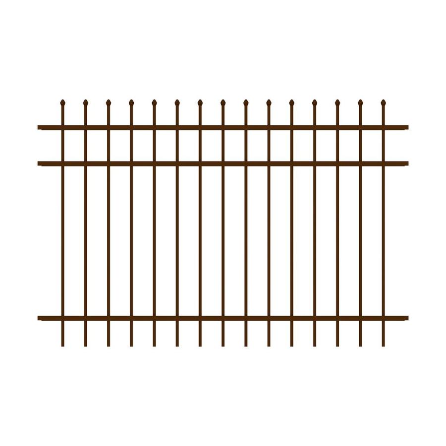 Ironcraft Orleans Orleans Bronze Powder-Coated Aluminum Pressed Point Decorative Metal Fence Panel