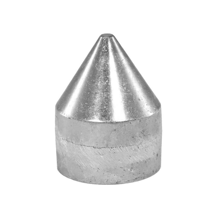 YARDLINK 23/8in Polished Silver Metal Chain Link Fence Bullet Cap in