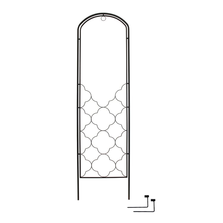  831787 22-in W x 81-in H Powder-Coated Spanish Garden Trellis