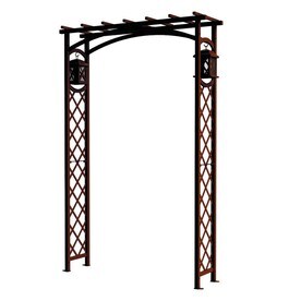 GARDEN CRAFT 4.33-ft W x 6.55-ft H Expresso Garden Arbor