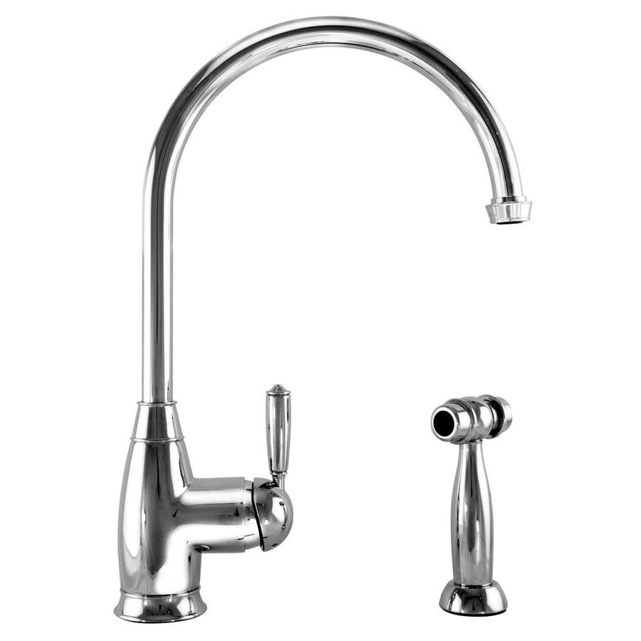 Mico Designs Chester Polished Chrome 1 Handle High Arc Kitchen Faucet   652312010781 