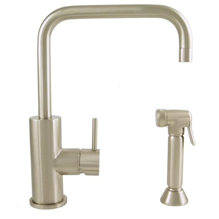 Mico Designs Pro Chef Satin Nickel 1-Handle Deck Mount Pull-down Residential Kitchen Faucet