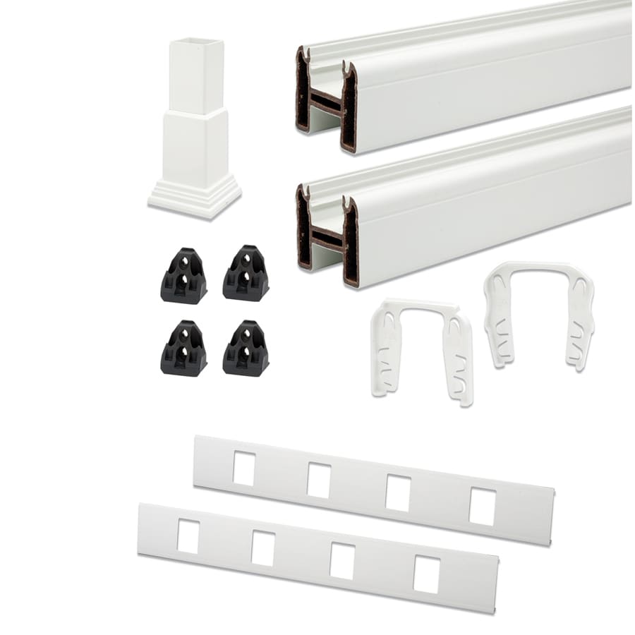 Trex 024252 72-in White Composite Deck Railing Kit