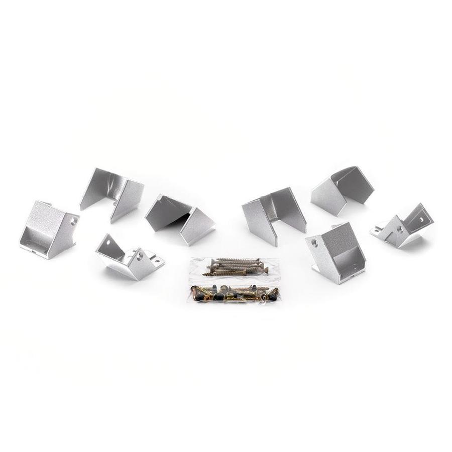 Trex 16-Pack Classic White Zinc Swivel Handrail Brackets