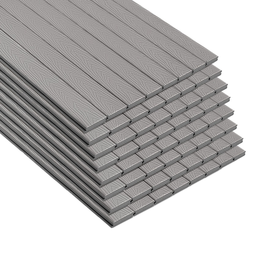 Trex 674364 Select 20-ft Pebble Grey Grooved Composite Deck Board