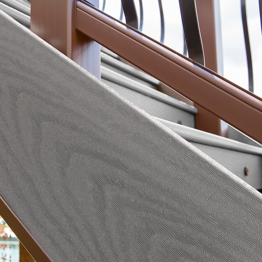 Trex Pebble Grey Composite Deck Trim Board (Common: 1-in x 8-in x 12-ft ...