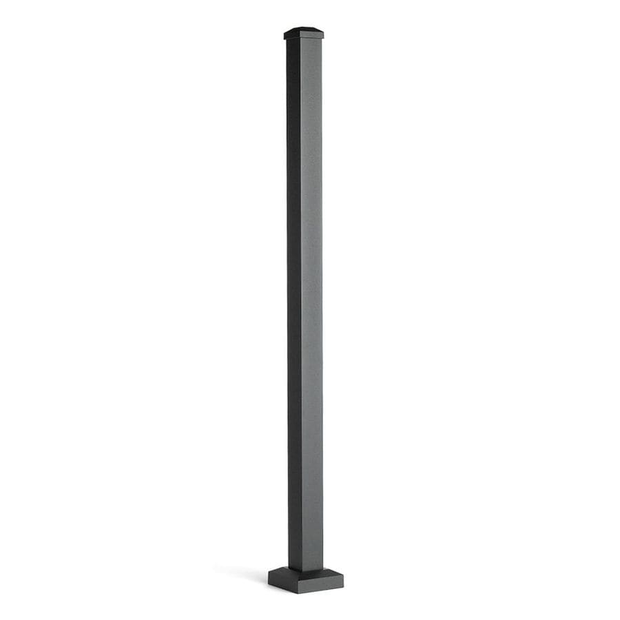 Trex Signature Railing 2.5-in x 2.5-in x 3-1/4-ft Charcoal Black Aluminum Deck Post