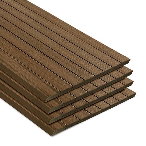 Trex Transcend 32-Pack 20-ft Havana Gold Composite Deck Board in the