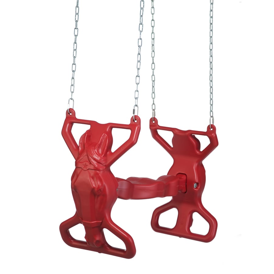 Red discount glider swing