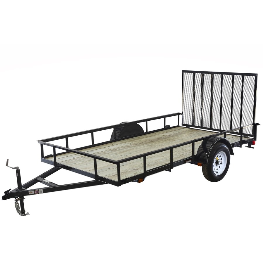 Carry-On Trailer 5' x 10' Wood Floor Trailer with Gate in the Utility ...