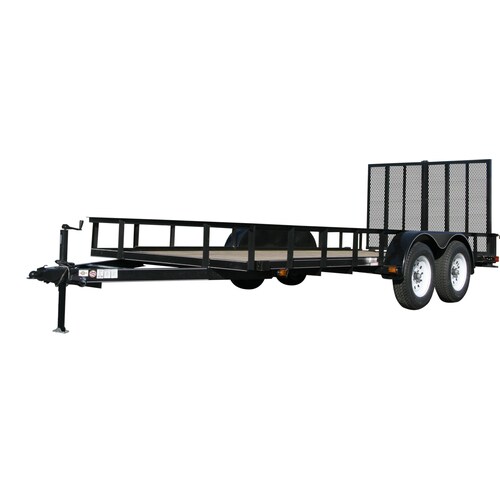 Carry-On Trailer 6' x 16' Tandem Axle Wood Floor Trailer with Gate at ...