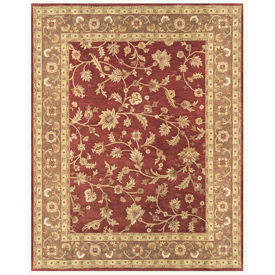  H180G RED/CHOCOLATE Sheridan 8 x 10 Wool Solid Area Rug