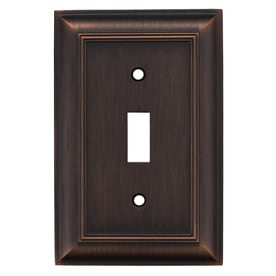 Allen + Roth 1-gang Oil-rubbed Bronze Standard Toggle Wall Plate Item 139711