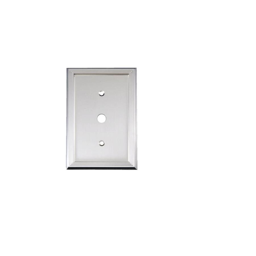 Allen Roth Market 1 Gang Nickel Single Coaxial Wall Plate At