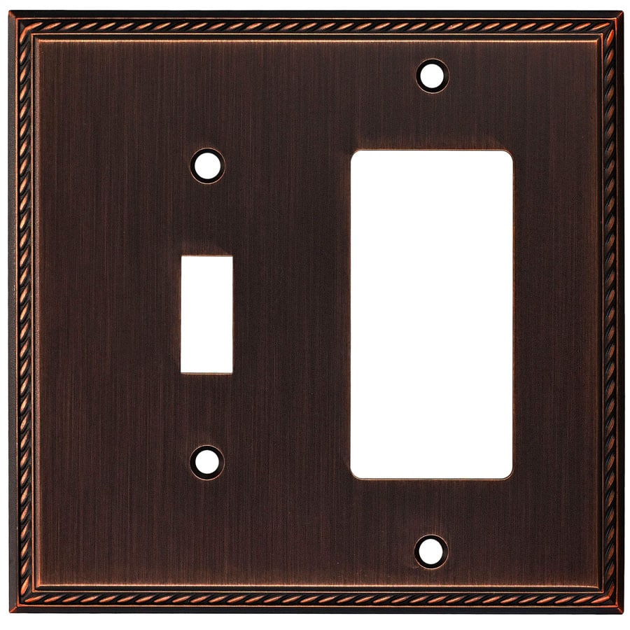 Allen Roth 2 Gang Oil Rubbed Bronze Single Round Wall - Allen Roth Oil Rubbed Bronze Wall Plates Allen Roth 2 Gang Oil Rubbed Bronze Single Round Wall - Allen Roth Oil Rubbed Bronze Wall Plates